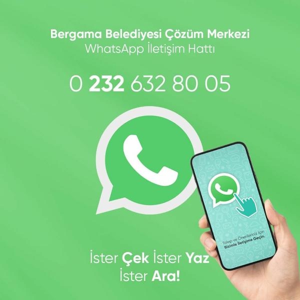 Bergama'da sorunlar WhatsApp'la çözülüyor