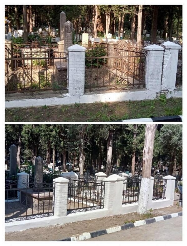 Çatal Mezarlığı'nda bakım ve onarımda sona gelindi