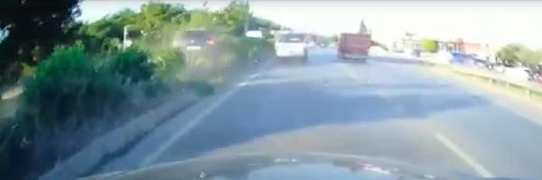 İşte o kazanın görüntüleri