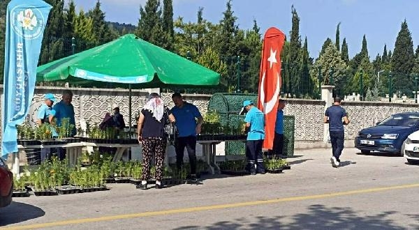Manisa Belediyesi çiçek ve bitkisini kendi yetiştiriyor