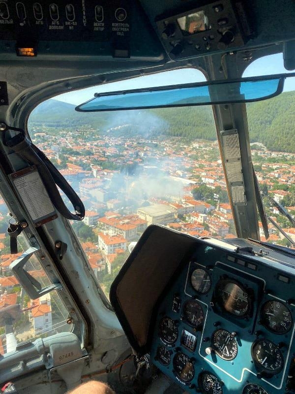 Orman yangını değil, fırın yangını