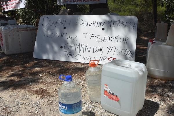 Orman yangınına karşı 'bidonlu' önlem