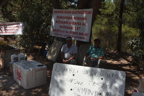 Orman yangınına karşı 'bidonlu' önlem