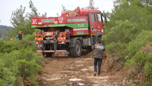 Çanakkale'de orman yangını; 2 saatte kontrol altında