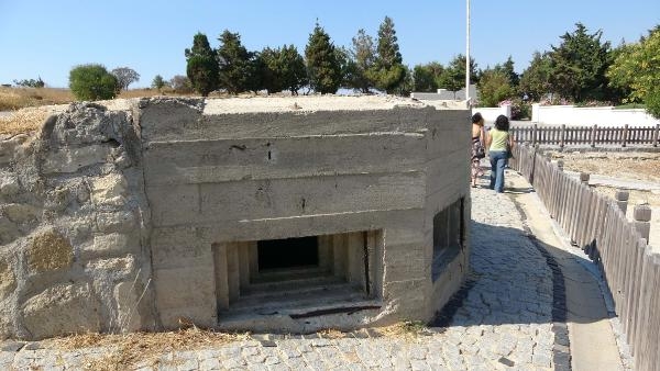 Çanakkale'deki 'Çakmak Hattı' koruganları 2. Dünya Savaşı'ndan izler taşıyor
