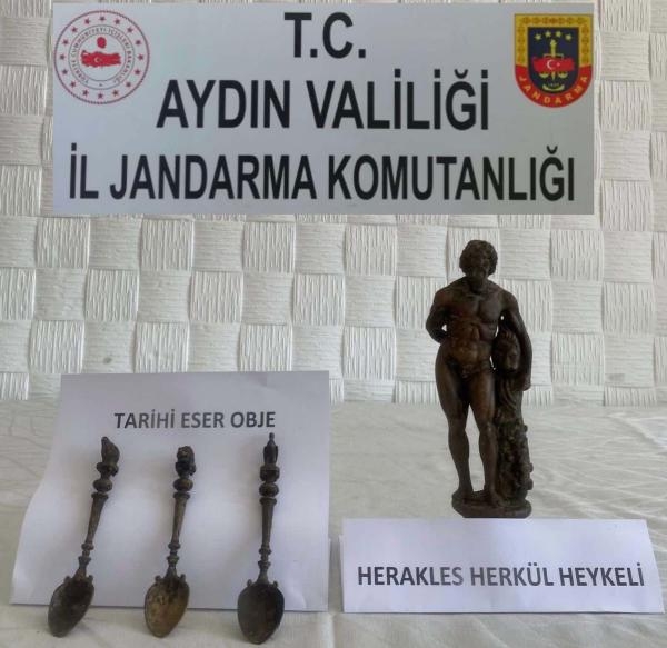 Herkül heykelini satmak isterken suçüstü yakalandı