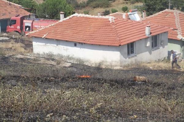 Kula'da 20 dönüm orman yandı