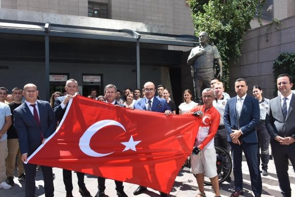 Şehit polis Fethi Sekin için 1570 kilometrelik anma turuna çıktı