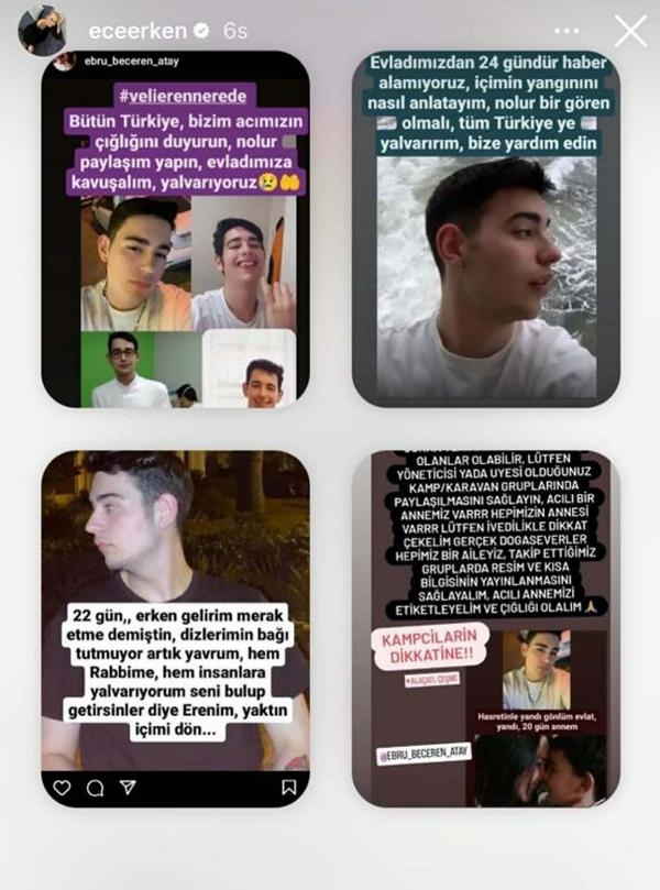 Ünlü isimlerden Veli Eren paylaşımı