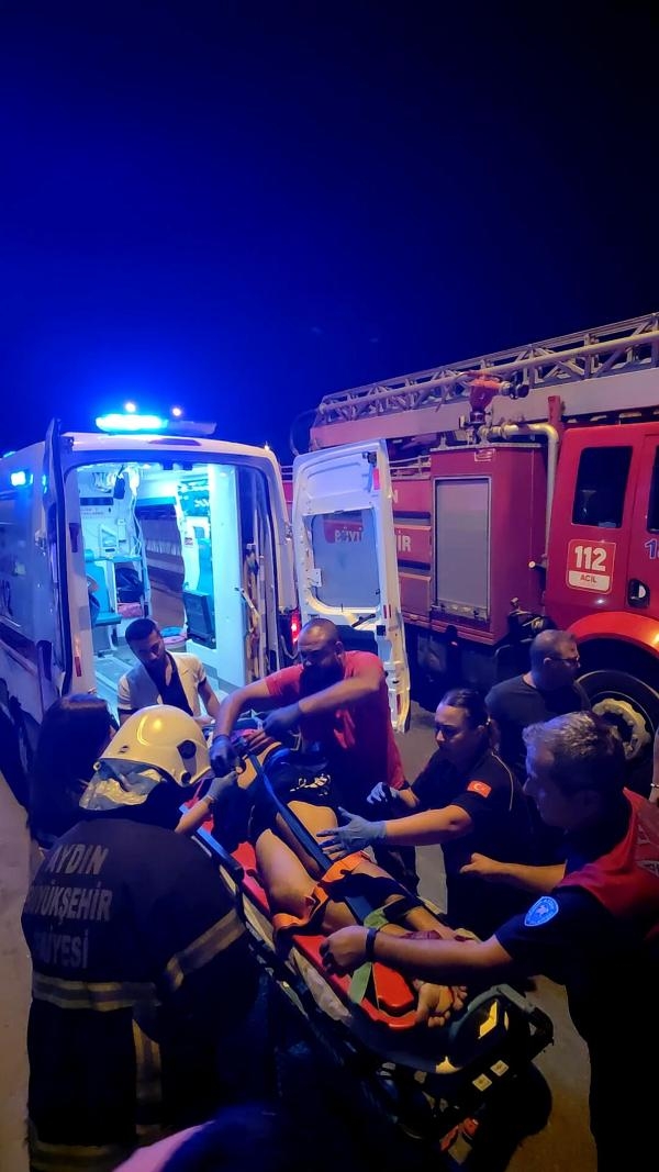Beline demir bariyer saplandı, kurtarılamadı