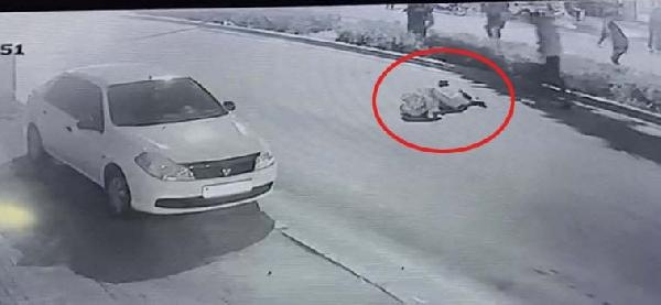 1 kişinin öldüğü, motosiklet kazası kamerada