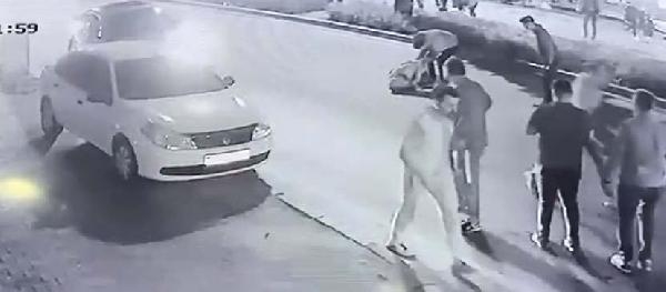 1 kişinin öldüğü, motosiklet kazası kamerada