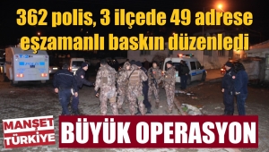 Balıkesir'de 3 ilçeye uyuşturucu baskını