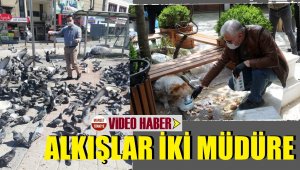 Emniyet müdürleri sokak hayvanlarını besliyor