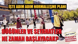 İşte normalleşme planı! Düğünler, seyahatler ne zaman başlayacak?