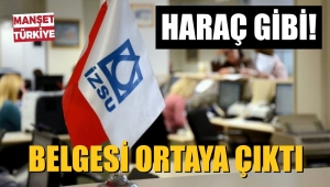 İZSU'da 'haraç' belgesi