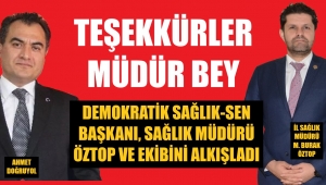 Sendikadan İzmir Sağlık Müdürlüğü'ne alkış