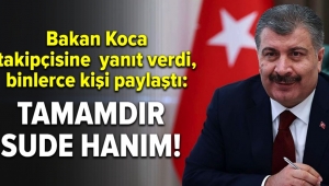 Bakandan Sude'ye gülümseten cevap