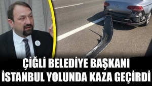 Belediye başkanı kaza geçirdi