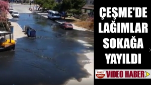 İZSU istasyonu patladı, Çeşme'yi koku sardı