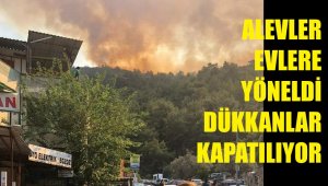 Balçova'da alevler evlere yöneldi