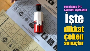 Hangi partinin ne kadar üyesi var?