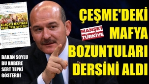 Bakan Soylu, Çeşme'yle ilgili tweet attı