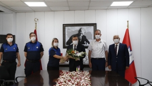 Başkan Batur’dan zabıtaya pandemi teşekkürü