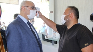 İzmir Valisi Köşger korona denetiminde
