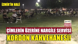 Kordon açık hava kahvehanesine döndü