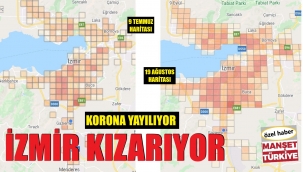 Korona artışı haritada