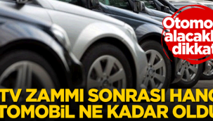 ÖTV değişti, otomobil fiyatları ne oldu?