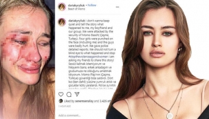 Top model Daria Kyryliuk'e plajda dayak