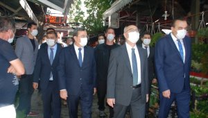 Vali Köşger korona denetimlerine katıldı
