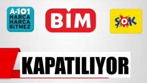 A101, BİM ve Şok marketler kapanıyor