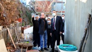 Başkan Sandal'dan sel felaketinden etkilenen vatandaşlara ziyaret