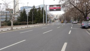 Başkentte sokaklar sessizliğe teslim