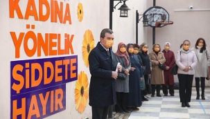 Bergama'da kadın şiddetine "DUR" çağrısı