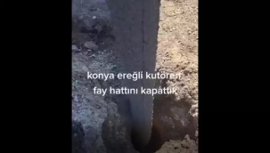 Fay hattını beton dökerek kapattılar!