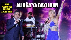 Aliağa, kırmızı-beyaza büründü! Süperstar sahne aldı