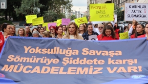 Kadınlar Bornova’dan ses yükseltti