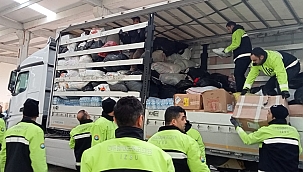 İzmir’den Hatay’a kırtasiye seti, bot ve mont desteği