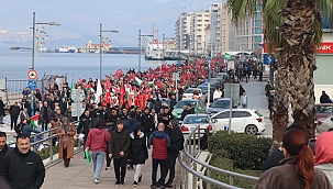 İzmirliler Filistin’e destek için yürüdü