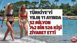 Turizmde Türkiye'nin 11 aylık verileri açıklandı