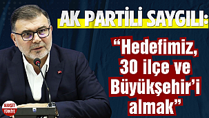 AK Partili Bilal Saygılı: Hedefimiz; 30 ilçe ve Büyükşehir’i almak
