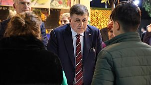 Cemil Tugay’dan Gaziemir’de esnaf ziyareti