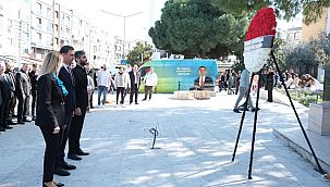 Gaziemir Adayı Doğan'dan Atatürk Anıtı’na çelenk sunumu