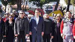 Seferihisar 6 Şubat depreminde hayatını kaybedenleri andı