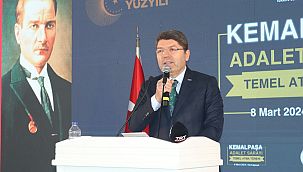 Adalet Bakanı Yılmaz Tunç İzmir’de Kemalpaşa Adalet Sarayı’nın temelini attı
