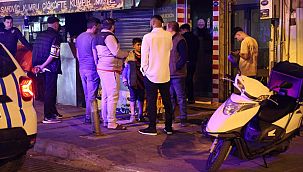 Göztepe taraftarları ile iş yeri çalışanları arasında kavga çıktı